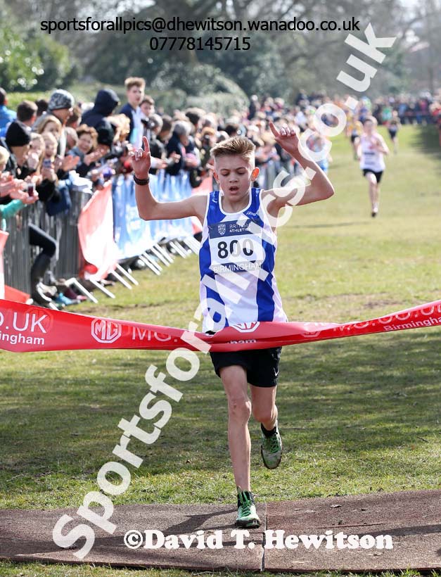 Boys under-13s Inter Counties Cross Country,  Cofton Park, Birmingham. Photo: David T. Hewitson/Sports for All Pics